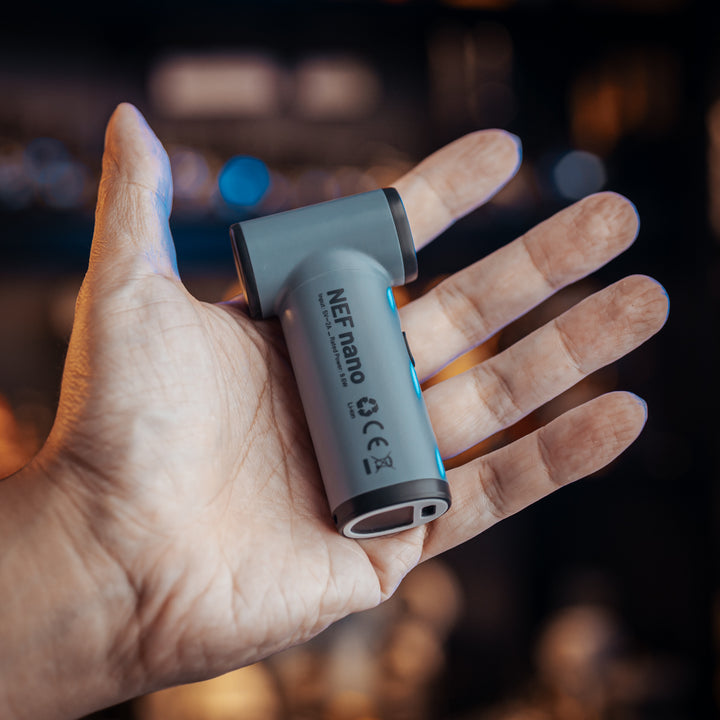 NEF Nano - Palm-Sized High-Speed Handheld Fan