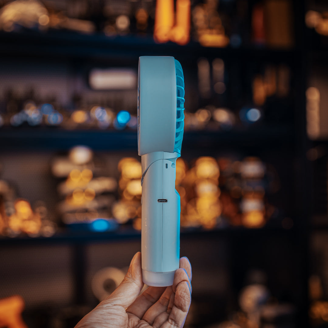 izzCool 30 (Blue) - Foldable Air Conditioner Fan (3,500mAh)