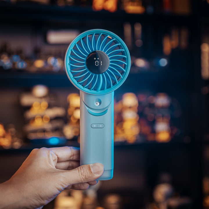 izzCool 30 (Blue) - Foldable Air Conditioner Fan (3,500mAh)