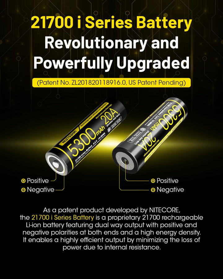 NL2153HPi (21700 - 5300mAh - 20A) - Nitecore Singapore