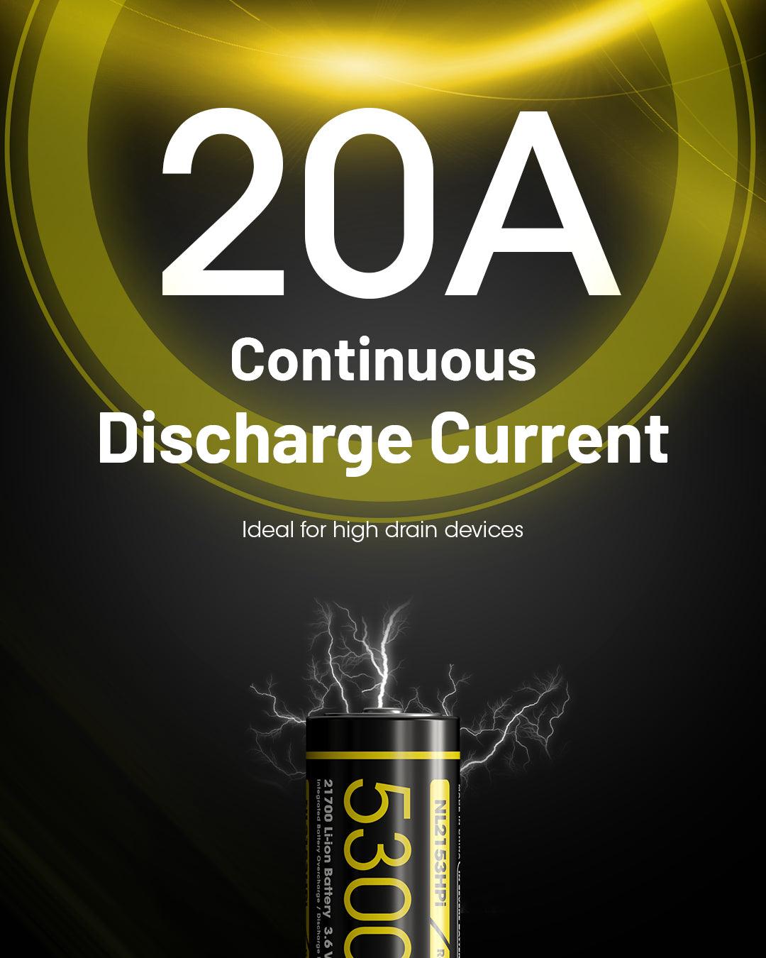 NL2153HPi (21700 - 5300mAh - 20A) - Nitecore Singapore