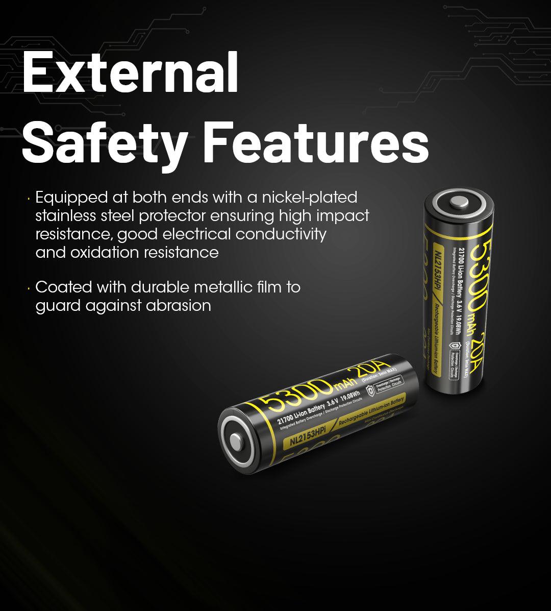 NL2153HPi (21700 - 5300mAh - 20A) - Nitecore Singapore