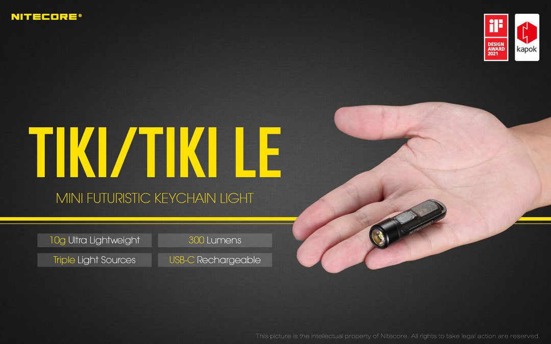 TIKI - 300 lumens - Nitecore Singapore