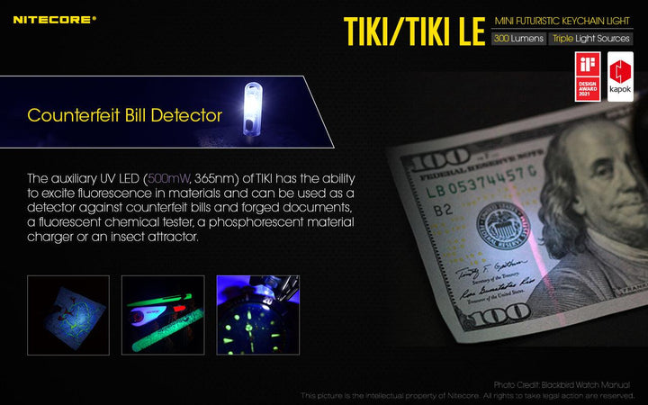 TIKI - 300 lumens - Nitecore Singapore