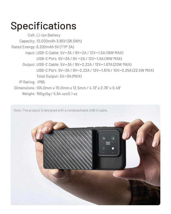 Pocket 1000 (10,000mAh 3A 22.5W) - Nitecore Singapore