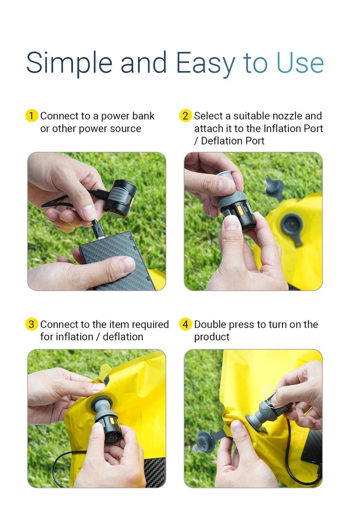 AP01 - Ultralight Electric Air Pump (2.8 kPa)