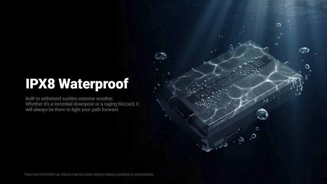 Nitecore HLB2500 - IPX8 waterproof - Nitecore Singapore
