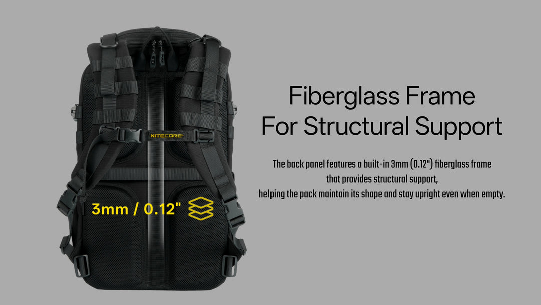 Nitecore BP24 - 3mm fibreglass frame - Nitecore Singapore