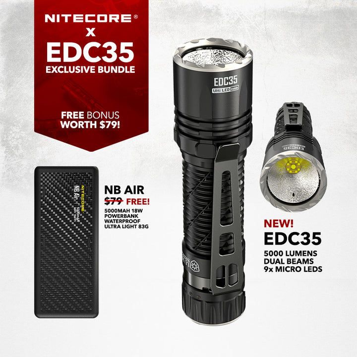 EDC35 - 5000 lumens (Bundle)