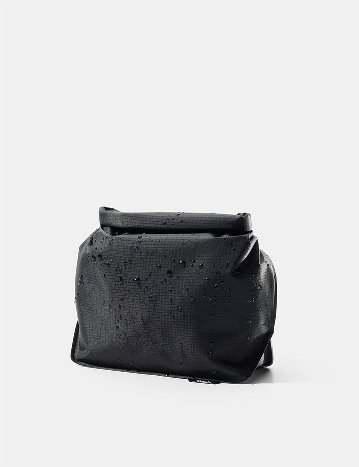 Matador FlatPak Waterproof Toiletry Case (V2) in Black - black toiletry case on a white background