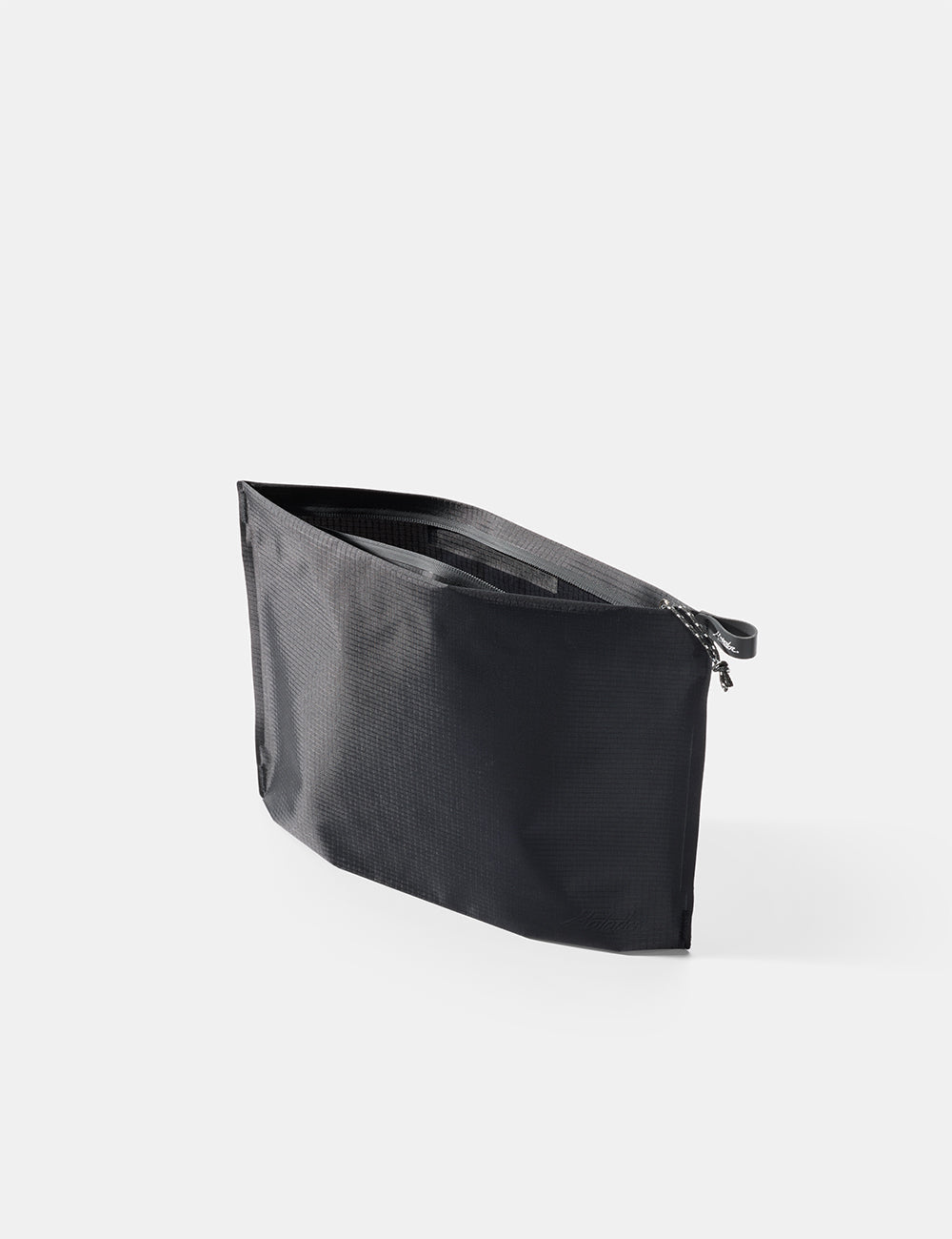 Matador FlatPak Zipper Toiletry Case (V2) in Black - black zippered toiletry case on a white background