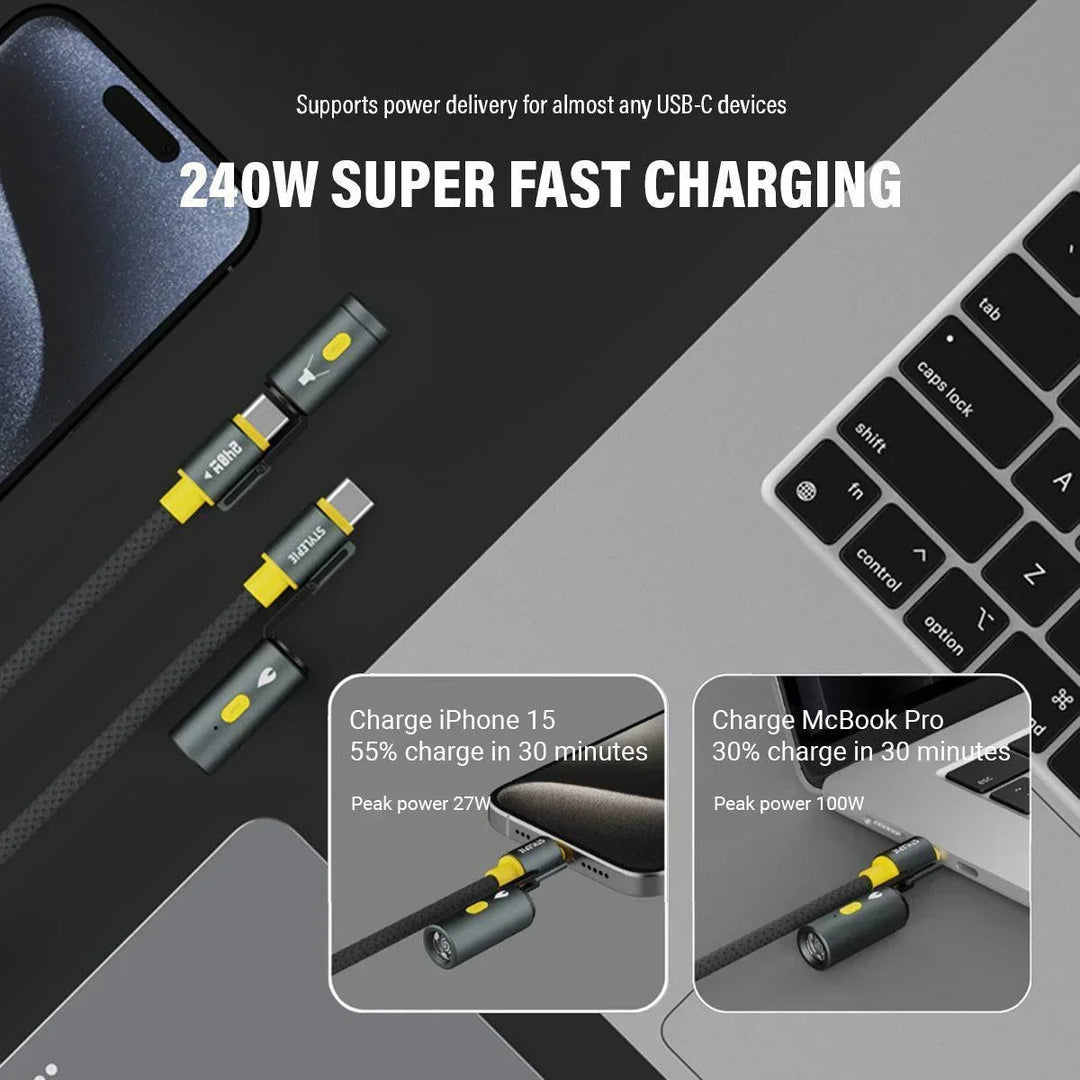 ELF 4-in-1 USB-C Cable (240W Keyring)