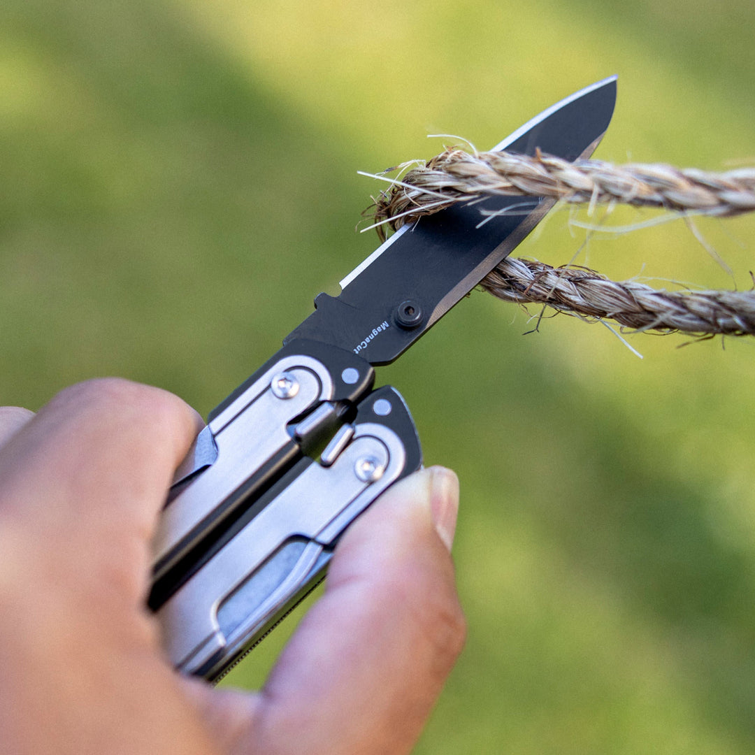 Leatherman ARC - MagnaCut blade cutting rope - Nitecore Singapore