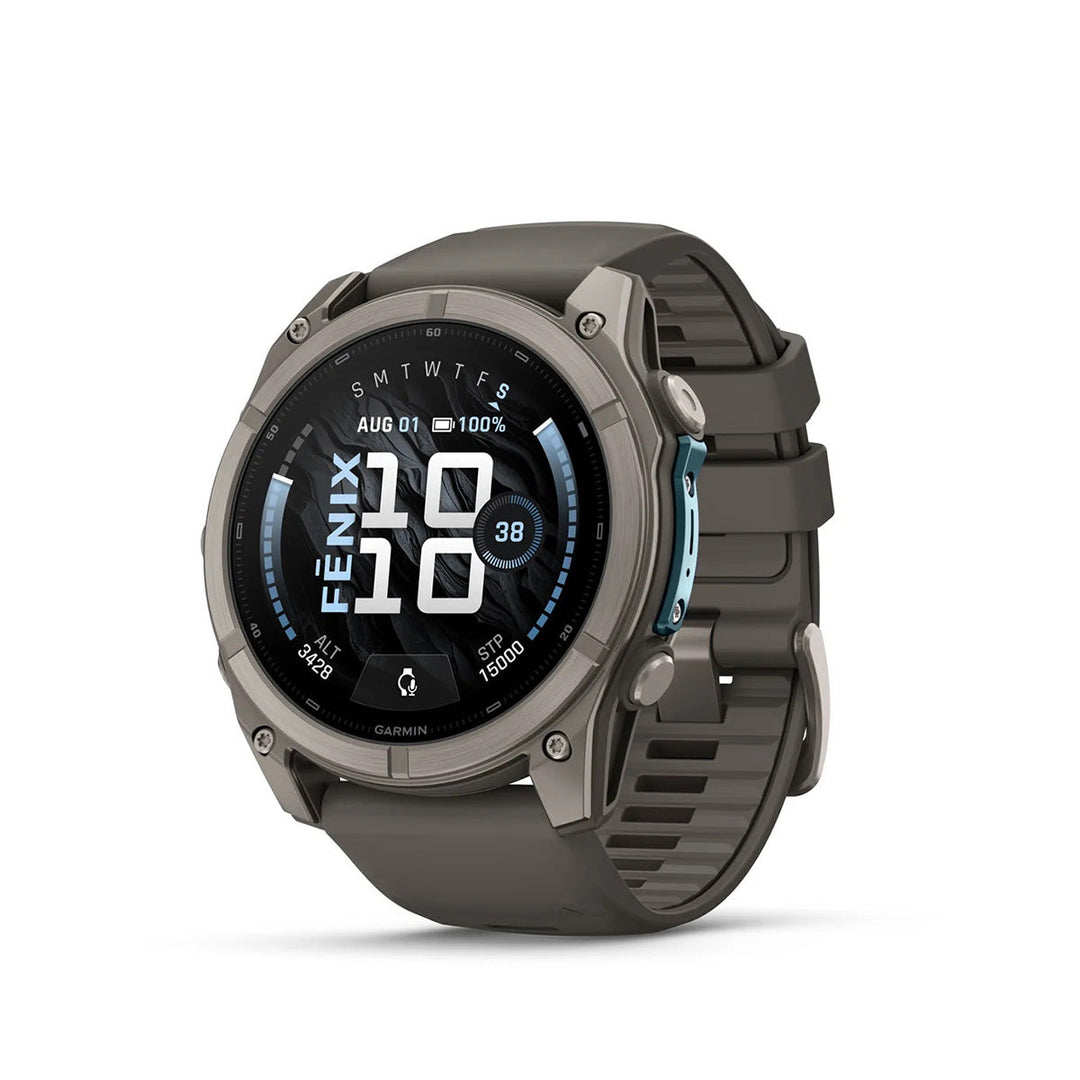 Garmin fēnix 9 - 51 mm Titanium with Pebble Gray Band - Nitecore Singapore