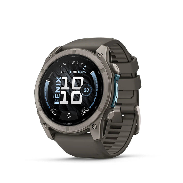 Garmin fēnix 9 - 51 mm Titanium with Pebble Gray Band - Nitecore Singapore