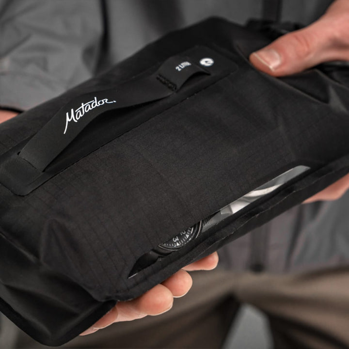 FlatPak Dry Bag 2L in use