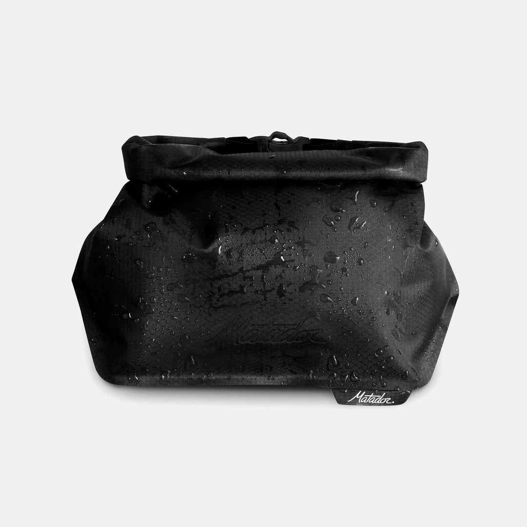 FlatPak Waterproof Toiletry Case in use