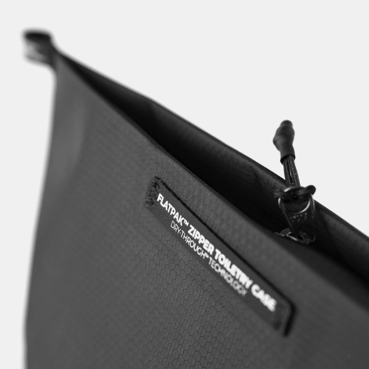 FlatPak Zipper Toiletry Case in use