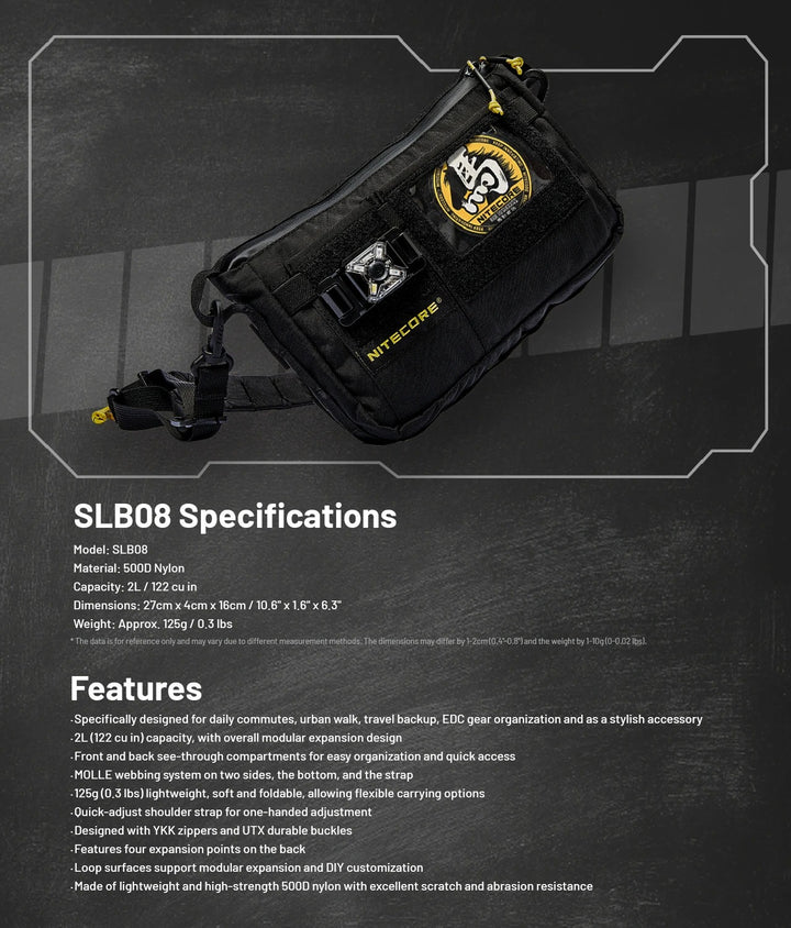 SLB08 Modular Sling Bag - 2L Capacity