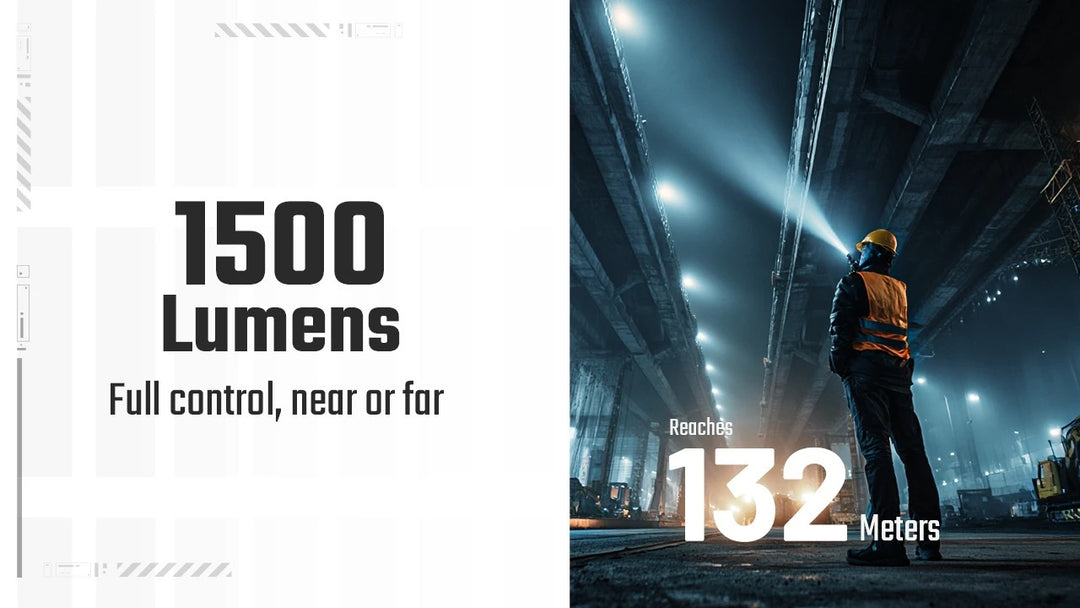 EDC07 (Black) - 1500 lumens