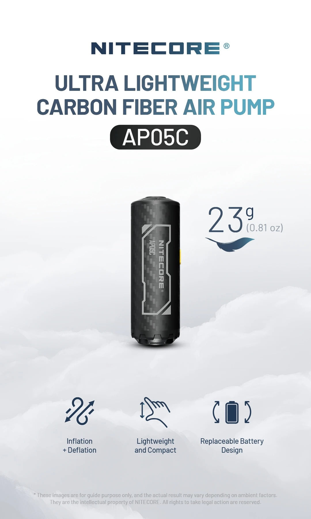 AP05C - Ultra Lightweight Air Pump (2.7kPa)