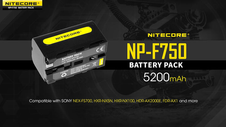 NP-F750 (5200mAh) Battery Pack for Sony