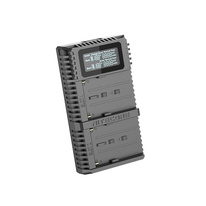 USN3 PRO (Sony NP-FM500H, NP-F730, NP-F750, NP-F770, NP-F970, NP-F550) Dual-Slot Battery Charger