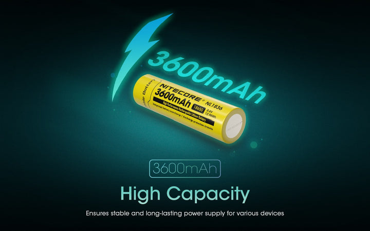NL1836 (18650 - 3600mAh - 3A)