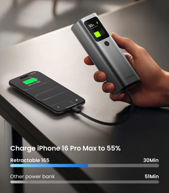 Sharge Retractable 165 (20,000mAh 165W)