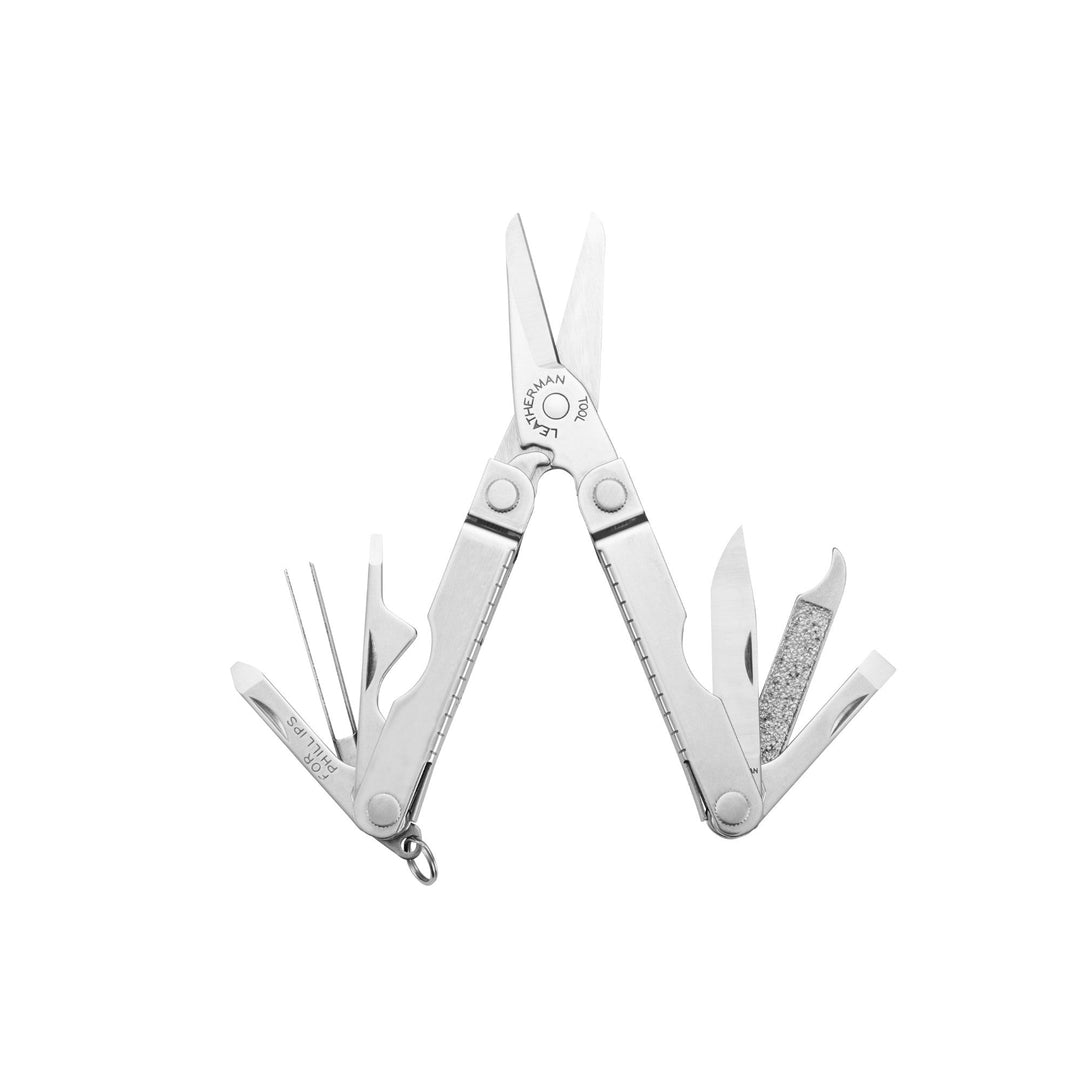Leatherman Micra - Stainless Steel, tools fanned open - Nitecore Singapore