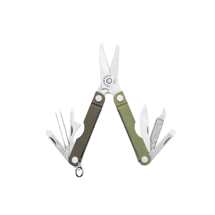 Leatherman Micra - Spruce, tools fanned open - Nitecore Singapore