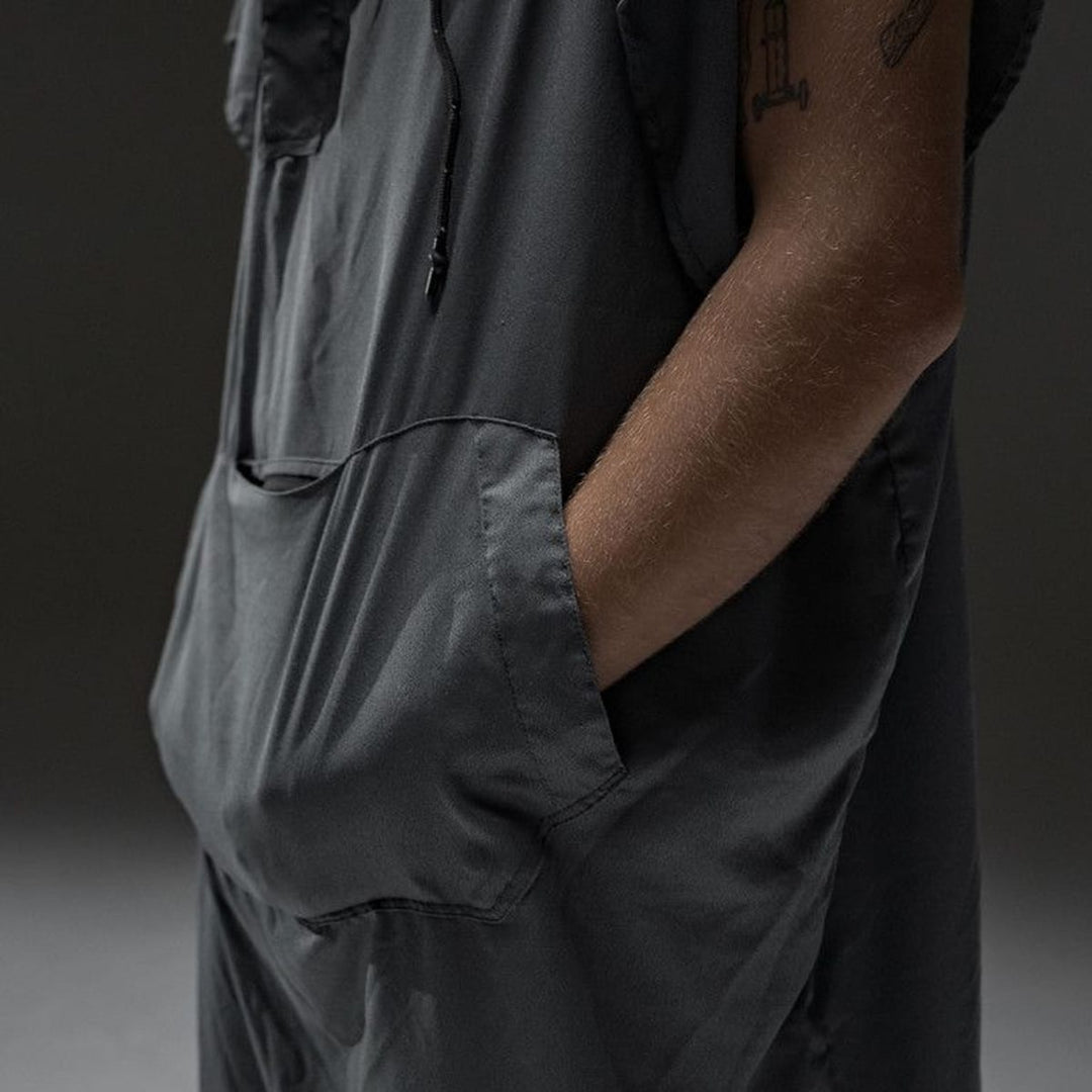 NanoDry Towel Poncho in use