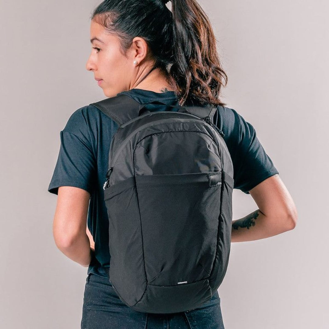 ReFraction Packable Backpack 16L in use