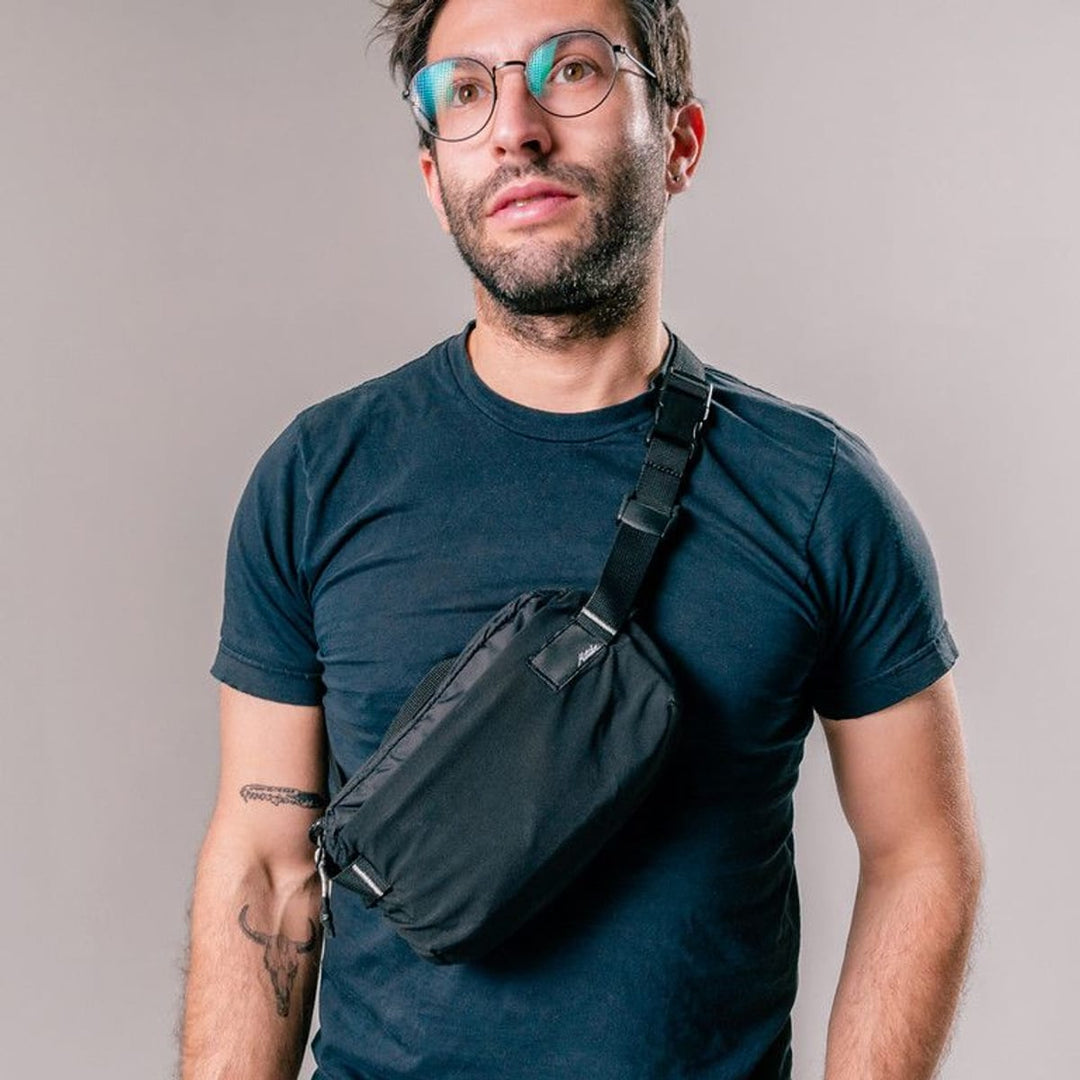 ReFraction Packable Sling 2L in use