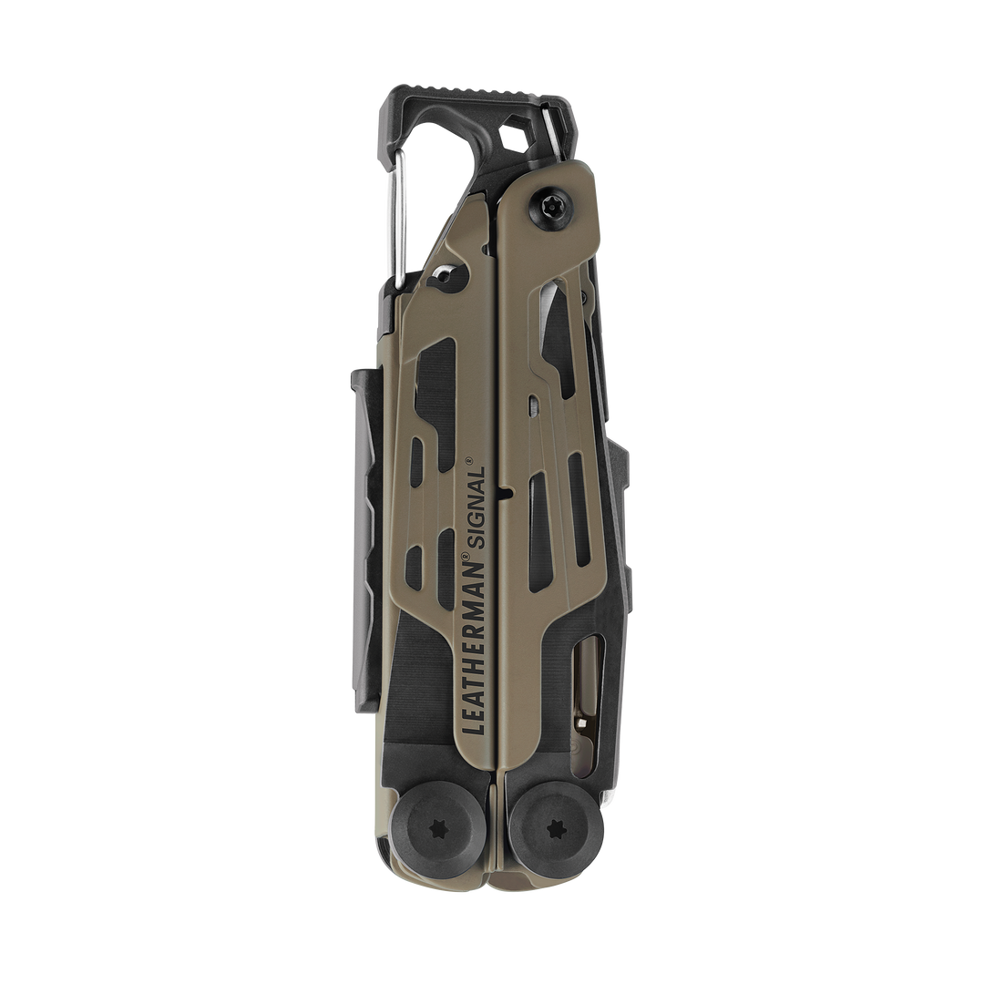 Leatherman Signal - closed front, Coyote - Nitecore Singapore