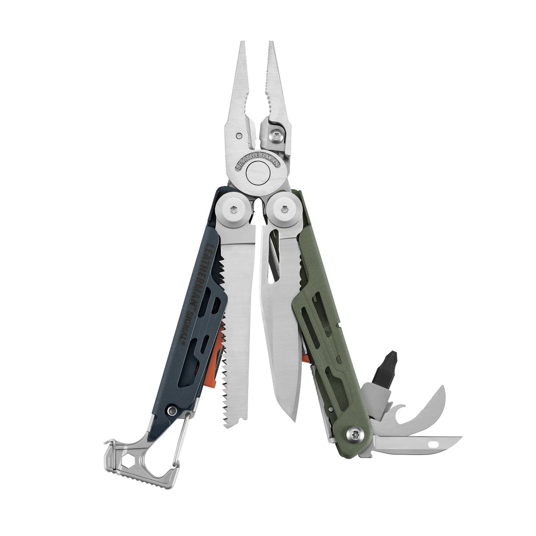 Leatherman Signal - tools fanned open, Tundrascape - Nitecore Singapore