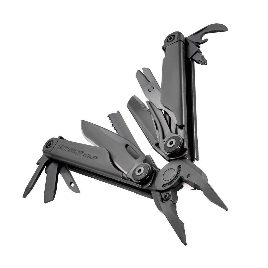 Leatherman Surge - Black, tools fanned open - Nitecore Singapore
