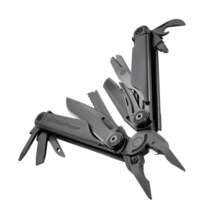 Leatherman Surge - Black, tools fanned open - Nitecore Singapore