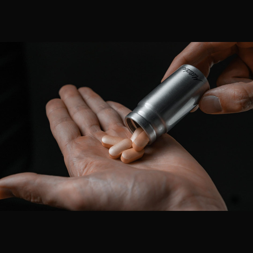 Waterproof Travel Canister 40ml in use
