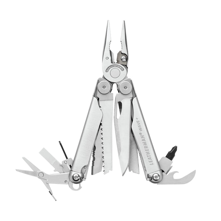 Leatherman Wave Plus - Stainless Steel, pliers open - Nitecore Singapore