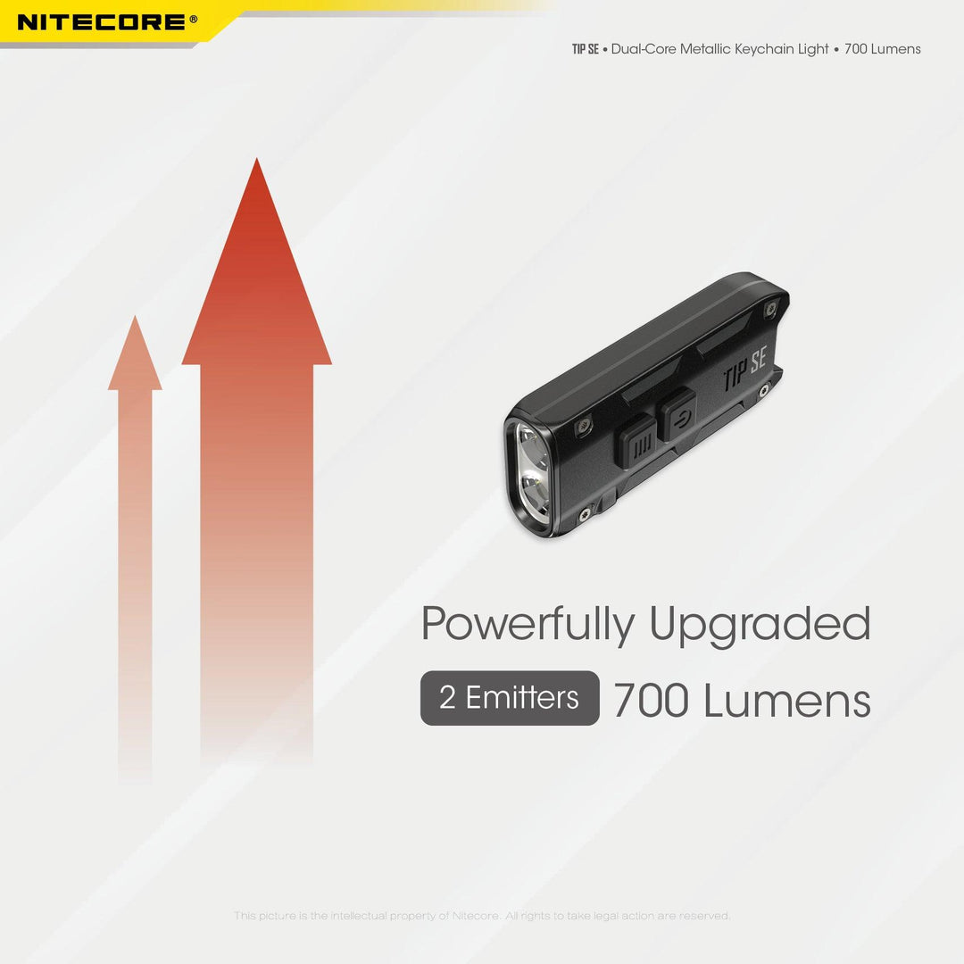 TIP SE (Black) - 700 lumens - Nitecore Singapore
