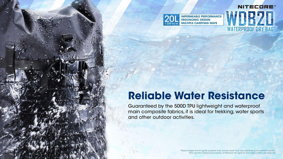 WDB20 - Waterproof Dry Bag 20L - Nitecore Singapore