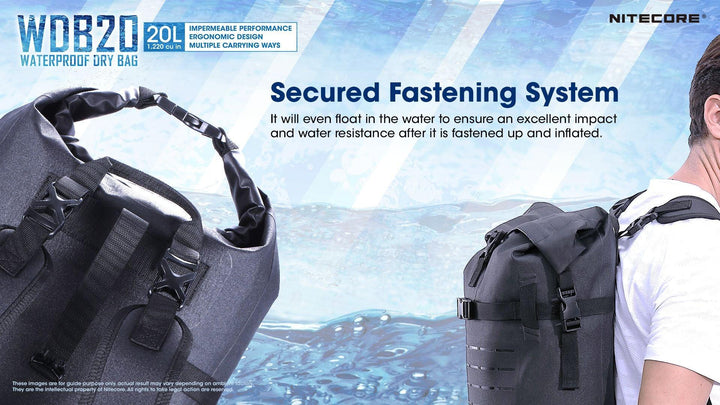 WDB20 - Waterproof Dry Bag 20L - Nitecore Singapore